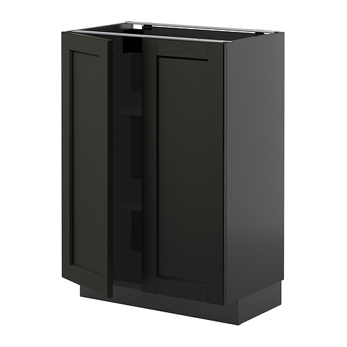 METOD base cabinet with shelves/2 doors
