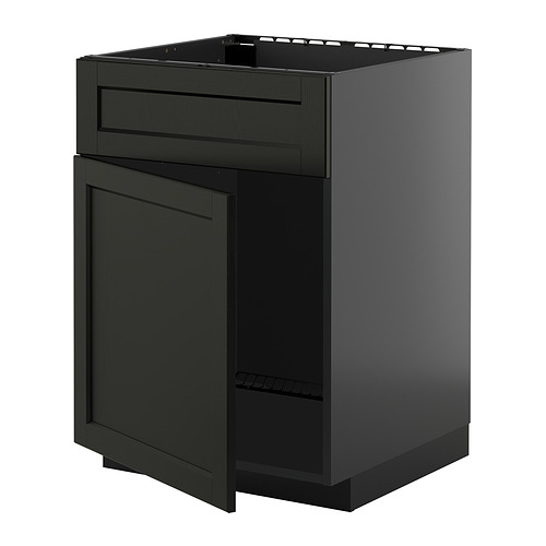 METOD base cabinet f sink w door/front