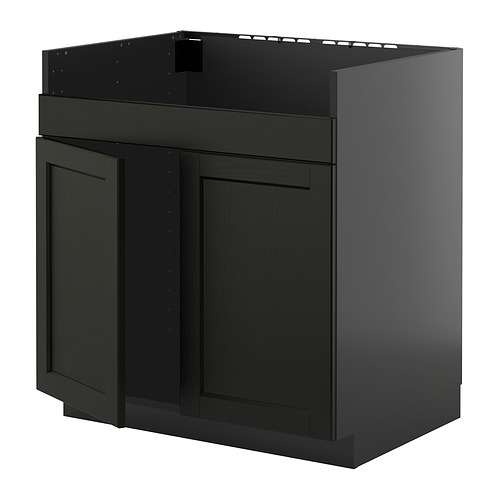 METOD base cab f HAVSEN double bowl sink