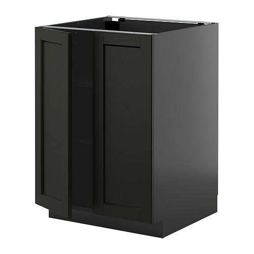 METOD base cabinet with shelves/2 doors