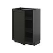 Black-grey-black stained