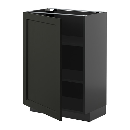 METOD base cabinet with shelves