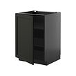 Black-grey-black stained