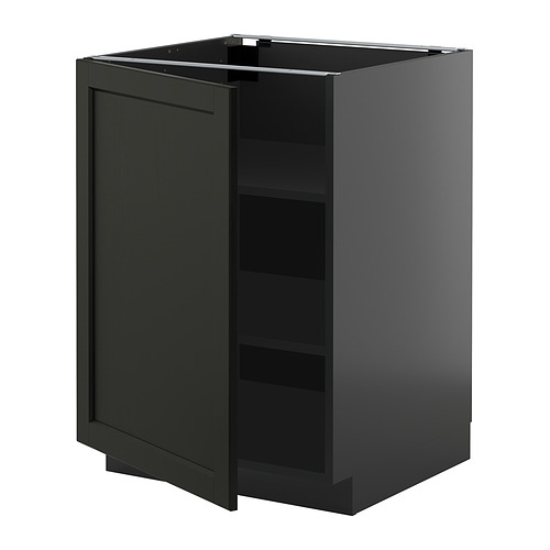 METOD base cabinet with shelves