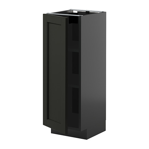 METOD base cabinet with shelves
