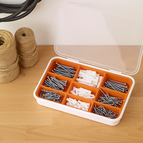 FIXA, 260-piece screw and plug set