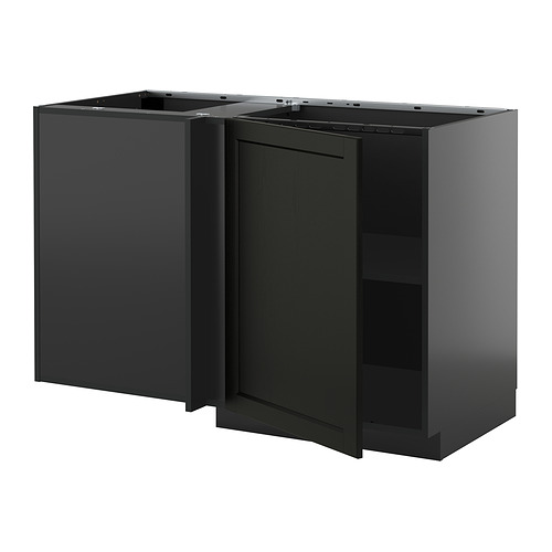 METOD corner base cabinet with shelf