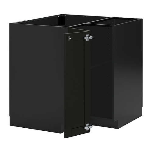 METOD corner base cabinet with shelf