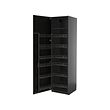 Black-grey-black stained