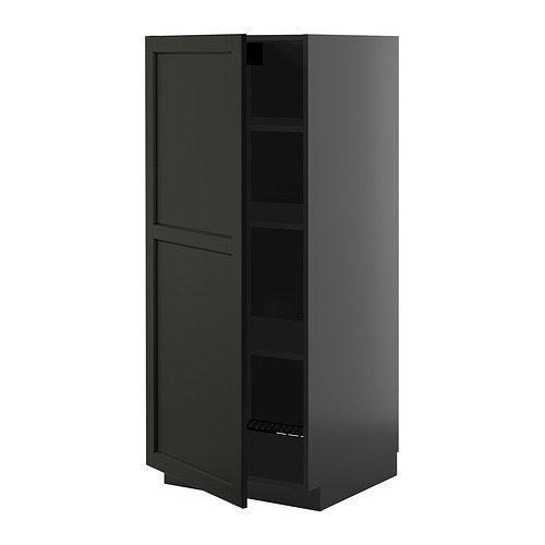 METOD high cabinet with shelves