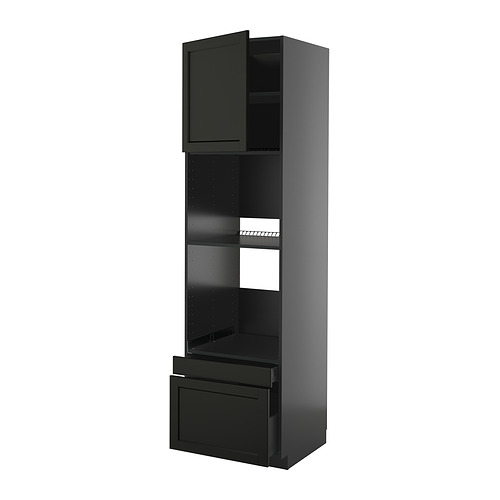 METOD/KNIVSHULT, hár skápur f/ofn/örb-/ofn m/hu/2skú