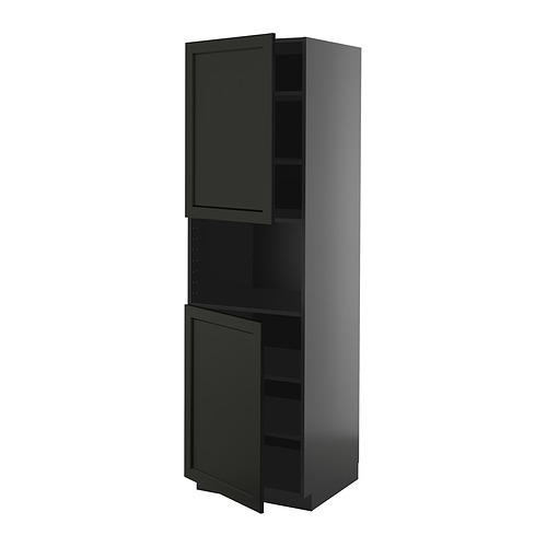 METOD high cab f micro w 2 doors/shelves