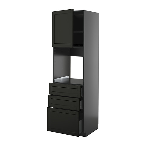 METOD/KNIVSHULT high cab f oven w door/3 drawers