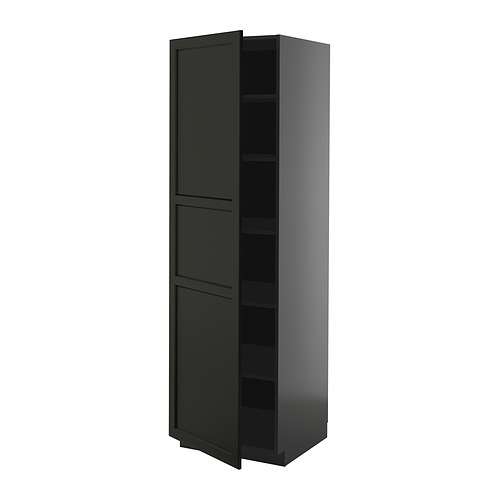 METOD high cabinet with shelves