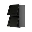 Black-grey-black stained
