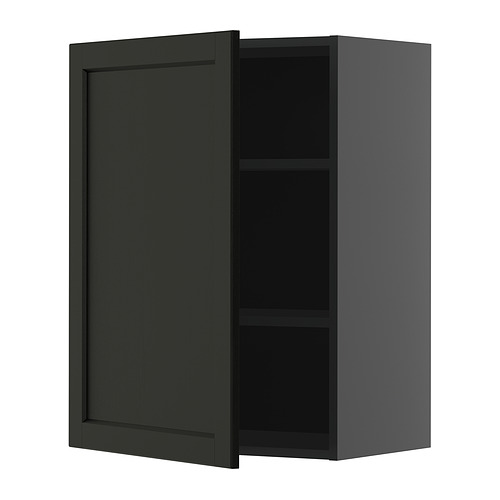 METOD wall cabinet with shelves