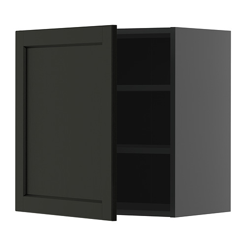 METOD wall cabinet with shelves