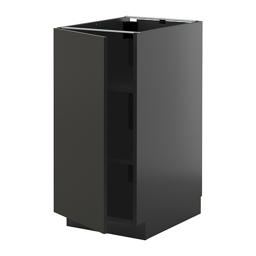 METOD base cabinet with shelves