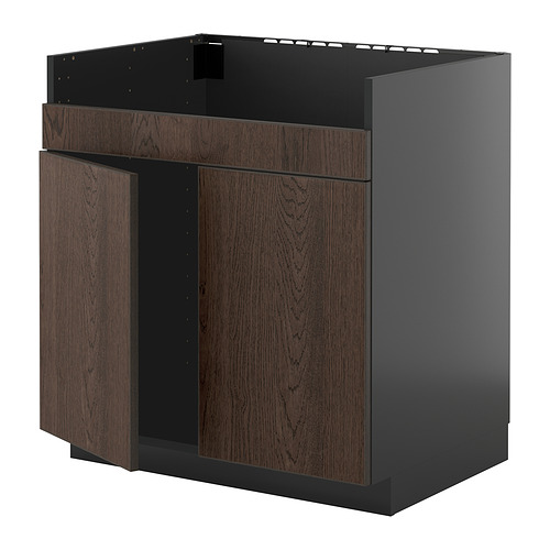 METOD base cab f HAVSEN double bowl sink