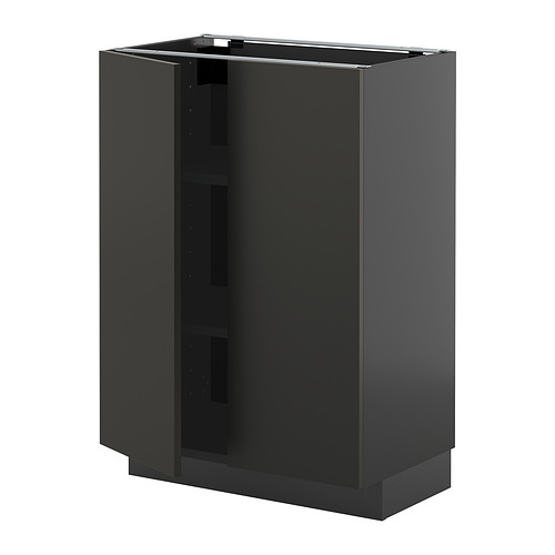 METOD base cabinet with shelves/2 doors