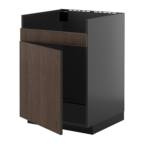 METOD base cab f HAVSEN single bowl sink