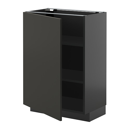 METOD base cabinet with shelves