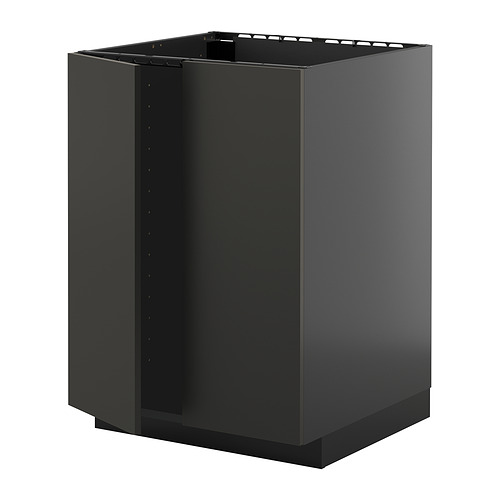 METOD base cabinet for sink + 2 doors