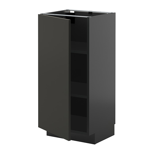 METOD base cabinet with shelves