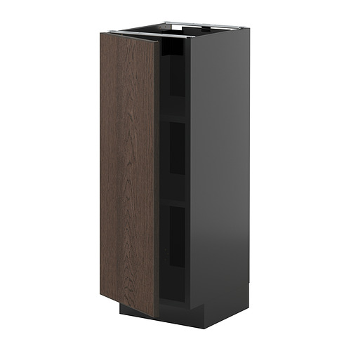 METOD base cabinet with shelves