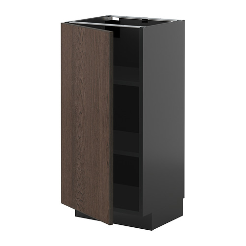 METOD base cabinet with shelves
