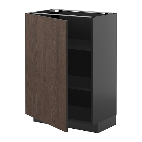 METOD base cabinet with shelves