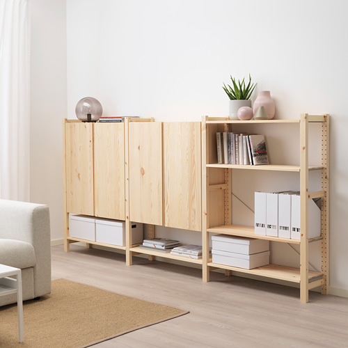 IVAR, 3 sections/shelves/cabinet