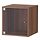 EKET, wall cabinet with glass door