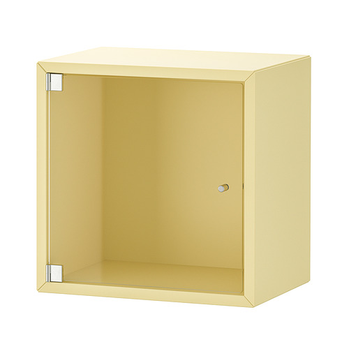 EKET, wall cabinet with glass door