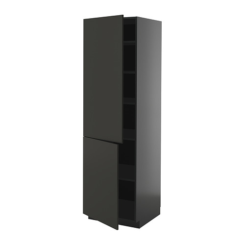 METOD high cabinet with shelves/2 doors