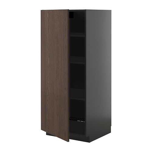 METOD high cabinet with shelves