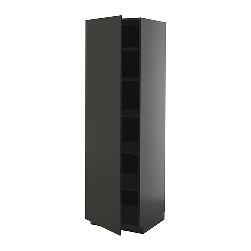 METOD high cabinet with shelves