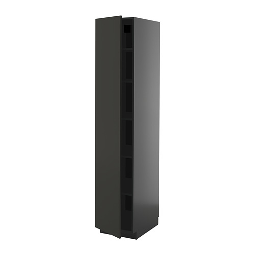 METOD high cabinet with shelves