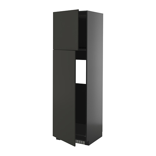 METOD high cabinet for fridge w 2 doors
