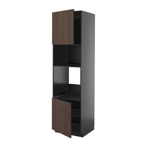 METOD, hár skápur f/ofn/örb. m/2hu./hillum