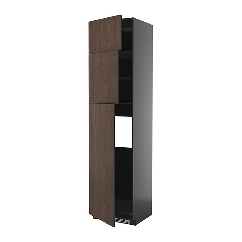 METOD high cab for fridge with 3 doors