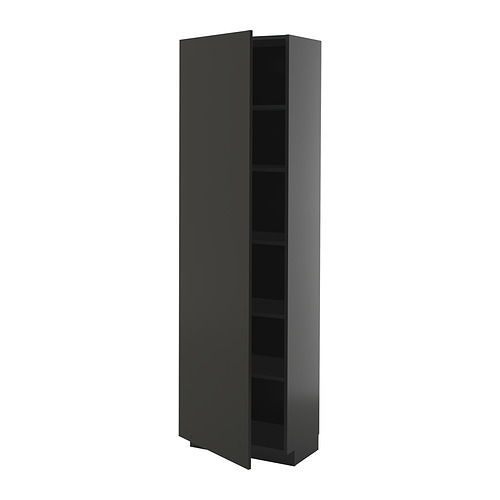 METOD high cabinet with shelves