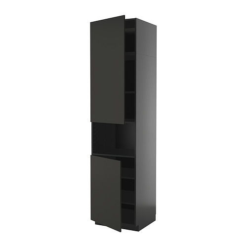 METOD high cab f micro w 2 doors/shelves