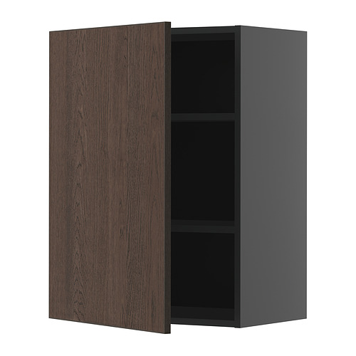 METOD wall cabinet with shelves