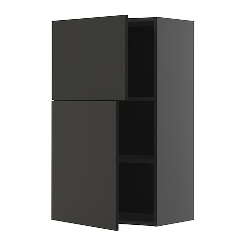 METOD wall cabinet with shelves/2 doors