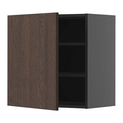 METOD wall cabinet with shelves