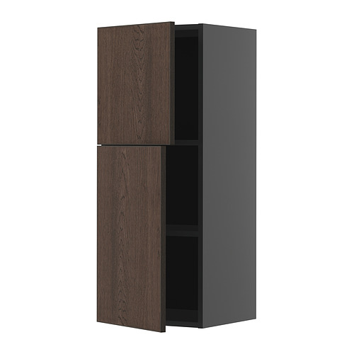 METOD wall cabinet with shelves/2 doors
