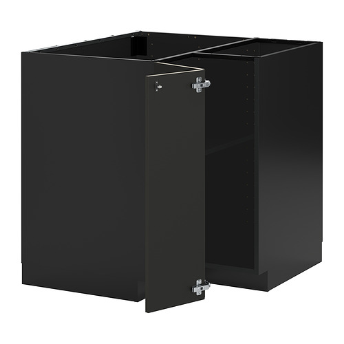 METOD corner base cabinet with shelf