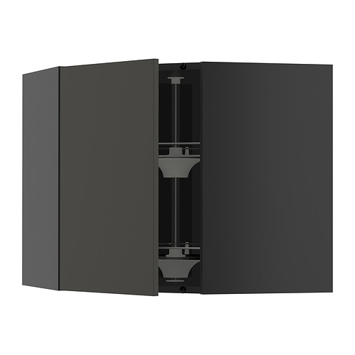 METOD corner wall cabinet with carousel
