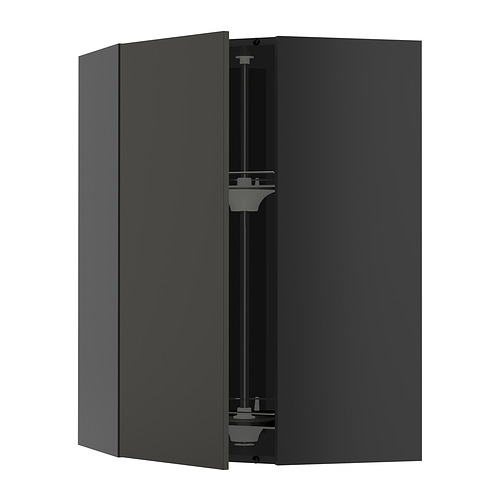 METOD corner wall cabinet with carousel